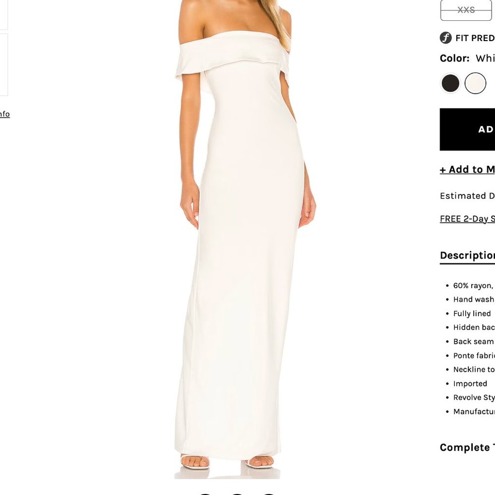 NWT Lovers and Friends Galleria Gown